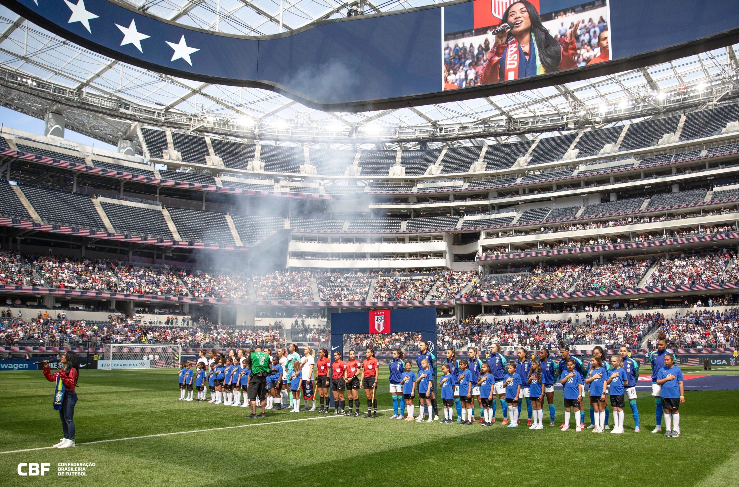 Seleção feminina perde para o EUA por 2x0 em estreia no ano 1 Seleção feminina perde para o EUA por 2×0 em estreia no ano - Canal Na Coruja