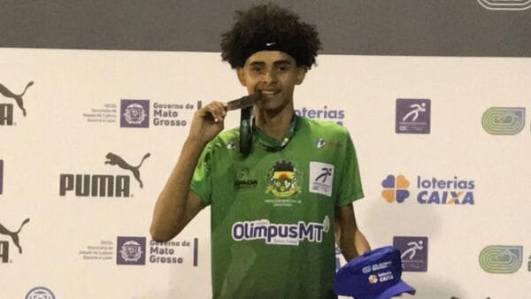 De Mato Grosso para o topo: Lucas Martins é ouro no Brasileiro Sub-18 de Atletismo em Cuiabá