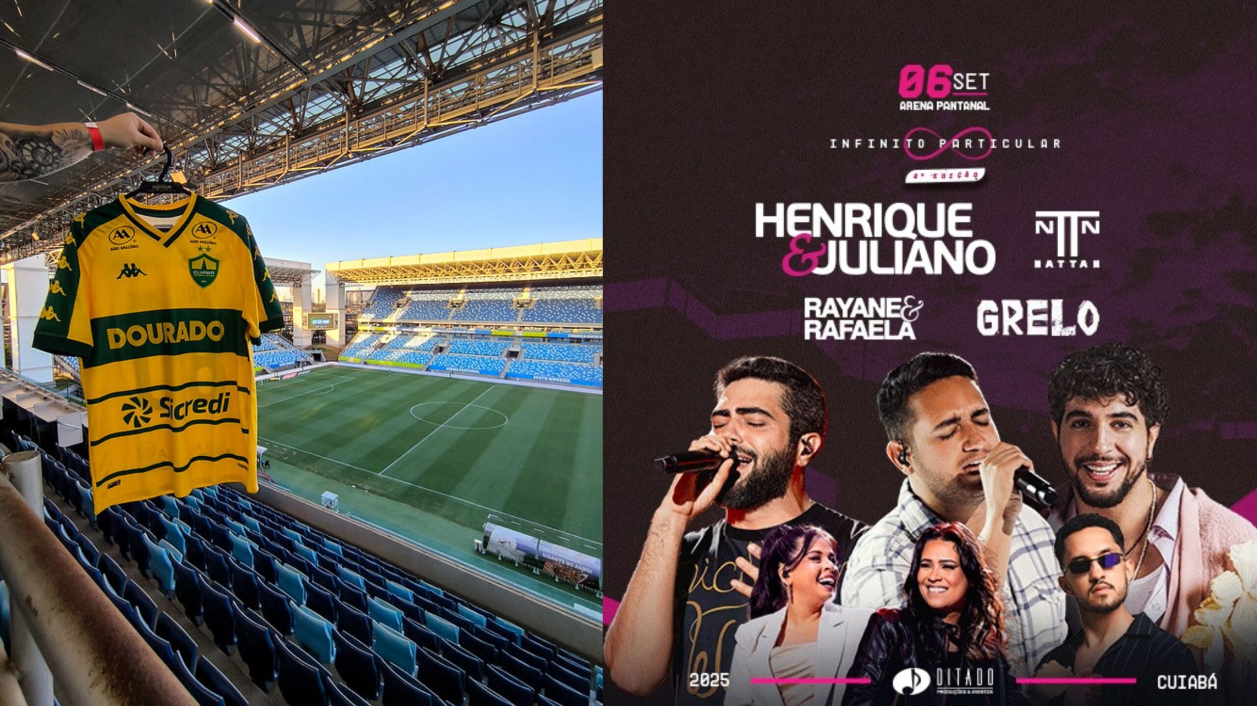 Show de Henrique e Juliano adia Cuiabá x CRB em setembro - Canal Na Coruja