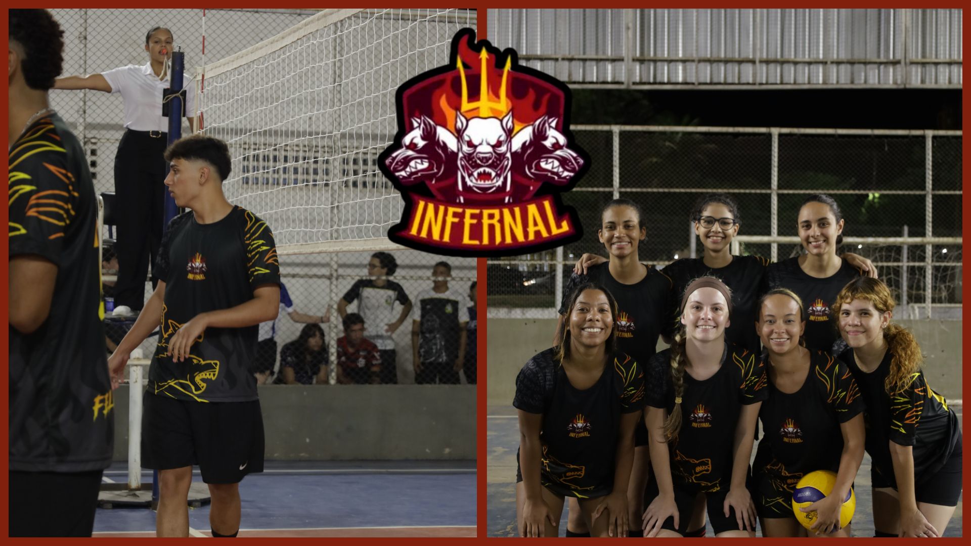 Vôlei masculino e feminino da Infernal se despedem do InterUF - Canal Na Coruja