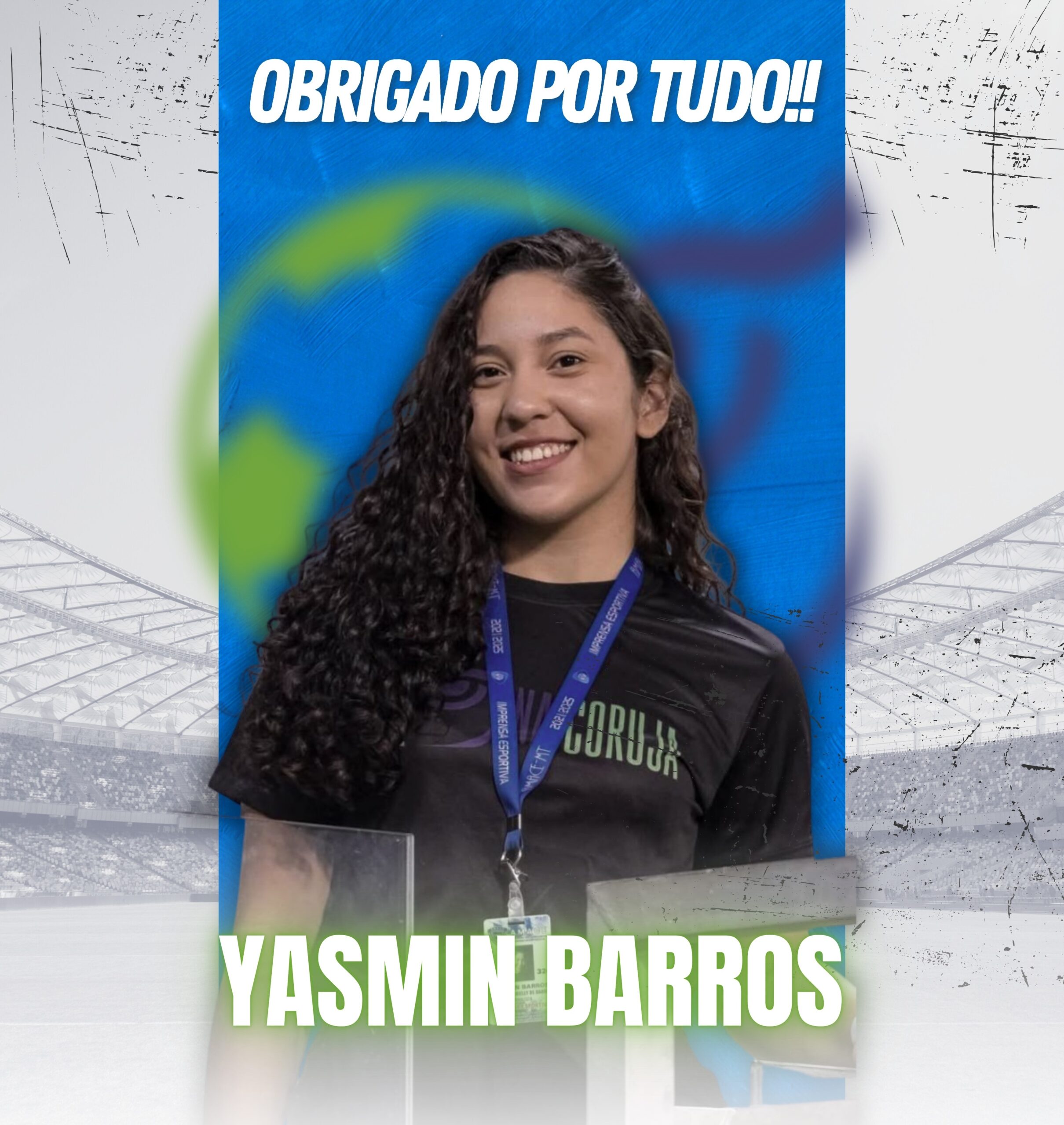 Fim de um ciclo: Yasmin Barros se despede do Canal Na Coruja após um ano de cobertura esportiva  - Canal Na Coruja