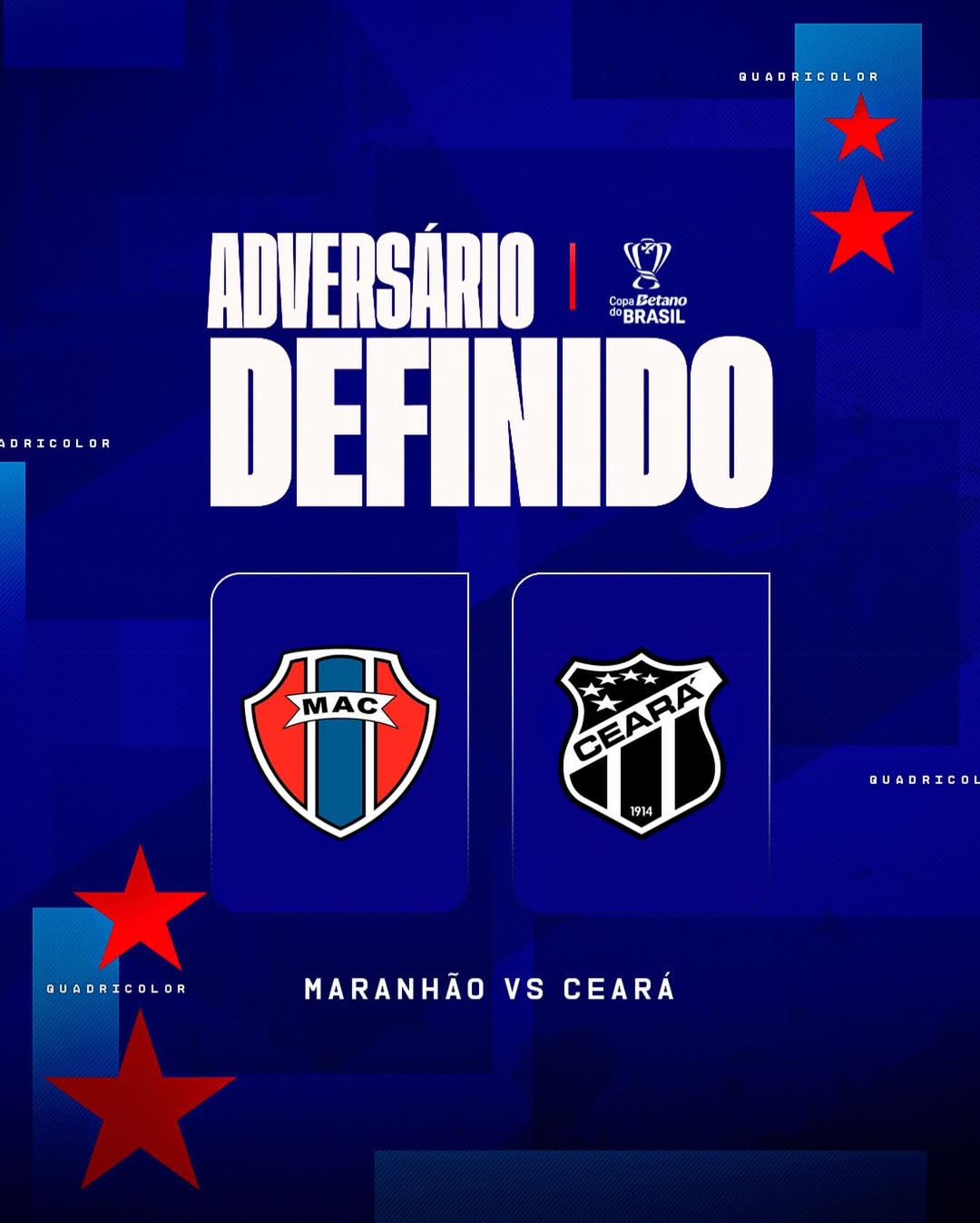 Maranhão x Ceará: onde assistir ao vivo, horário e escalações pela Copa do Brasil