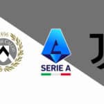 Logos do Udinese, Serie A e Juventus em destaque.