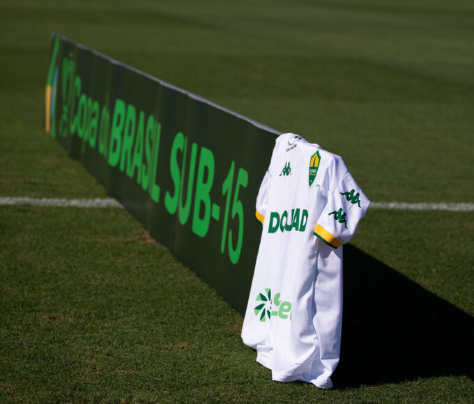 Copa do Brasil sub-15 em partida disputada no CT Manoel Dresch.