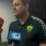 Cristiano Dresch em coletiva após partida do Cuiabá.
