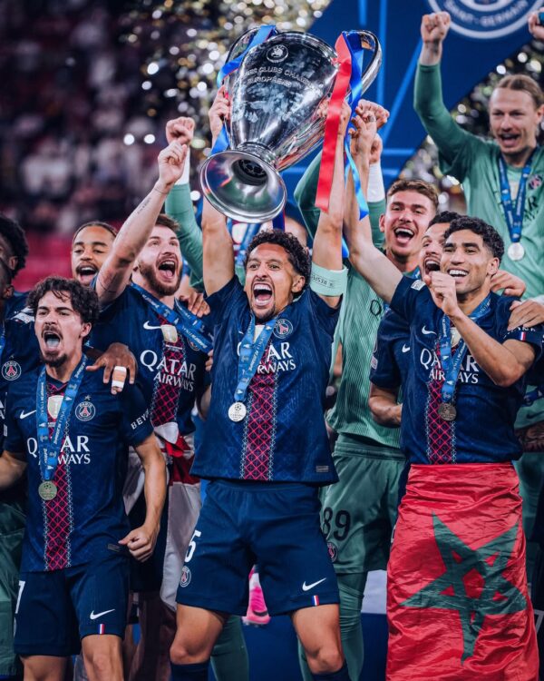 Marquinhos festeja título do PSG após início ruim, destacando recuperação na hora certa - Canal Na Coruja