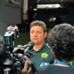 Cristiano Dresch em coletiva após partida do Cuiabá.
