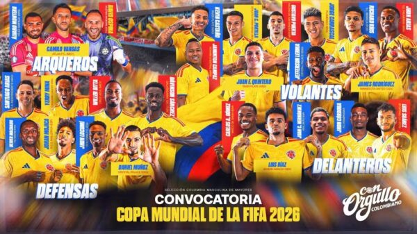 Seleção Colombiana convoca seus 26 atletas para Copa do Mundo com Carrascal na lista - Canal Na Coruja