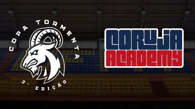Montagem dos símbolos do Na Coruja Academy e a 3° edição da Copa Tormenta.